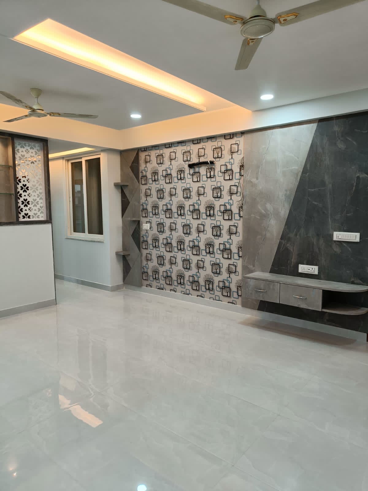 Living Room, vinayak-elenza 3 Bedroom 1500 Sq.Ft. Apartment In Goliyawas Jaipur 8782914