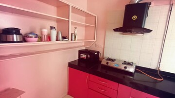 Kitchen in 1 BHK Apartment at Goel Ganga Hamlet, Viman Nagar – for Rent