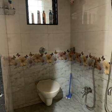 Bathroom in 1 BHK Apartment at Mahavir Neelkanth Nagar CHSL, Vivekanand Nagar – for Rent
