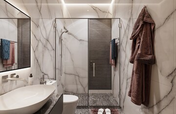 Bathroom in 1 BHK Apartment at Satyam Regents Park, Kharghar – for Sale