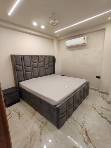 Bedroom in 1 BHK Builder Floor at Palm Residency Chhatarpur, Chattarpur – for Rent