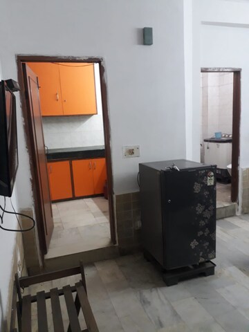 Kitchen in 2 BHK Builder Floor at Khirki Extension – for Rent