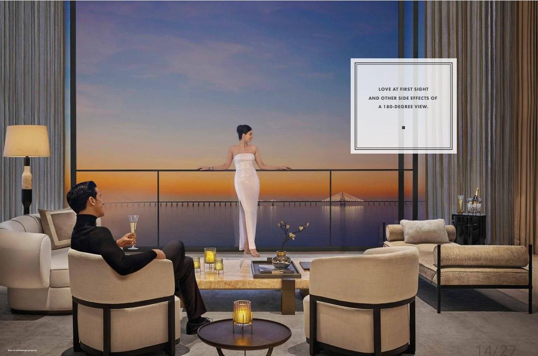 2 BHK + Pooja Room Apartment For Sale in Rustomjee 180 Bayview