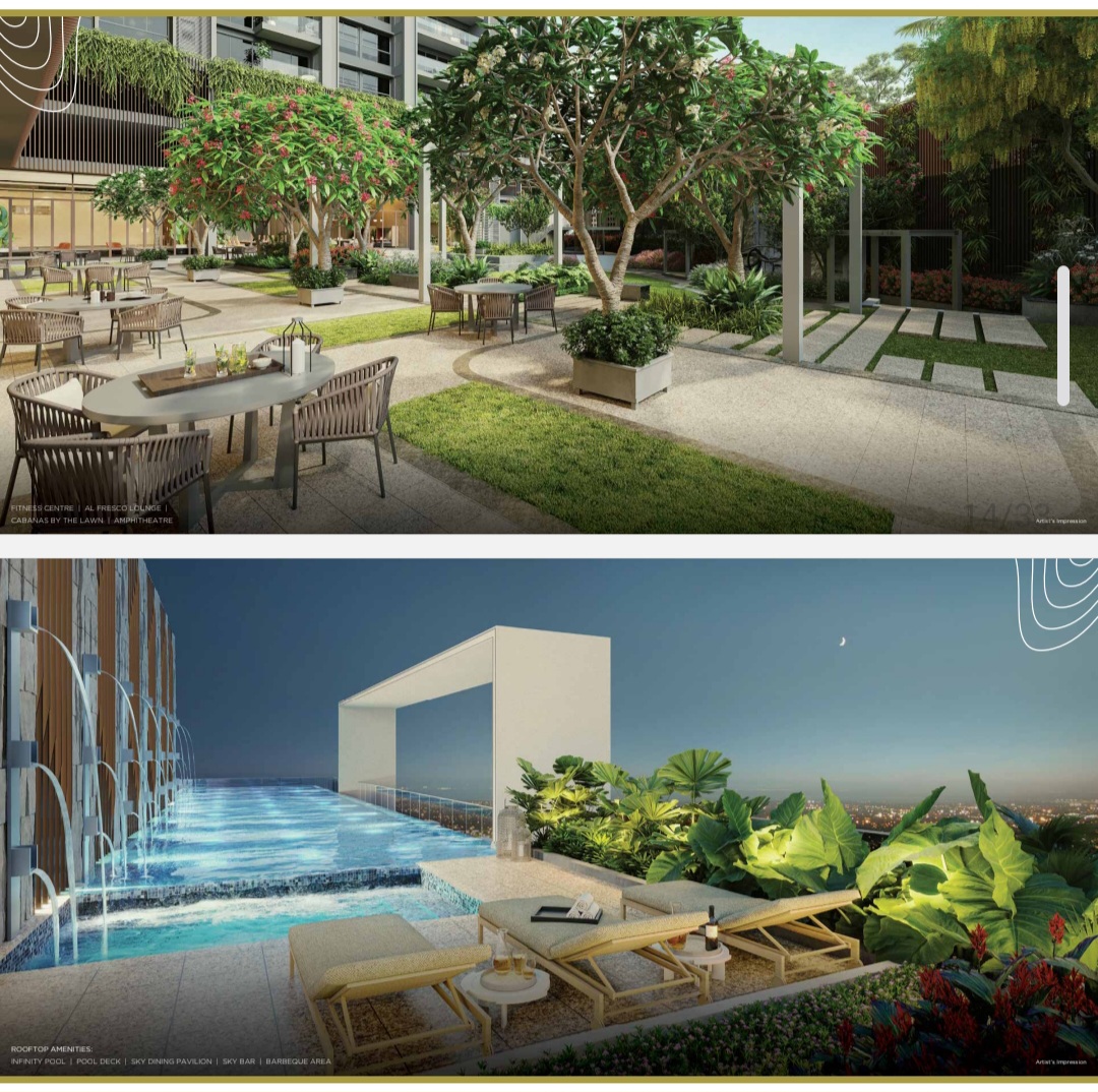 3 BHK + Servant Room Apartment For Sale in K Raheja Amaltis