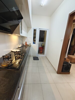 Kitchen in 2.5 BHK Apartment at Bhartiya Nikoo Homes, Thanisandra Main Road – for Sale