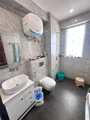 Bathroom in 4 BHK Builder Floor at Sector 21 – for Rent