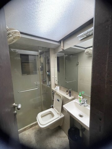 Bathroom in 2 BHK Apartment at Runwal Garden City, Balkum Pada – for Rent