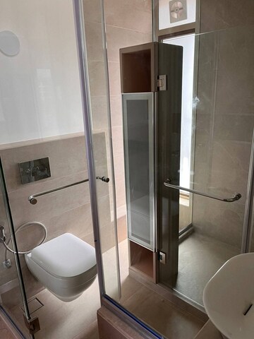 Bathroom in 3 BHK Apartment at Juhu Residency, Juhu – for Rent