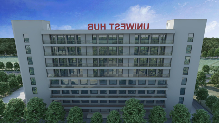 Exterior View, uniwest-hub Studio 525 Sq.Ft. Apartment In Gaur Yamuna City Greater Noida 8783577