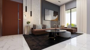 Living Room in 1 BHK Apartment at Mangeshi Arcade, Kalyan West – for Sale