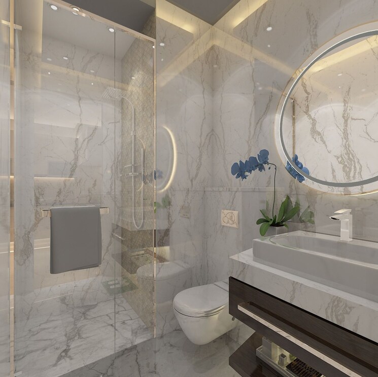 Bathroom, uniwest-hub Commercial Shop 418 Sq.Ft. In Gaur Yamuna City Greater Noida 8783619