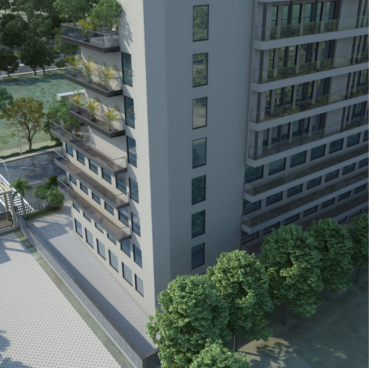 Exterior View, uniwest-hub Commercial Shop 418 Sq.Ft. In Gaur Yamuna City Greater Noida 8783619