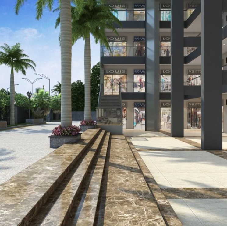 Balcony, uniwest-hub Commercial Shop 418 Sq.Ft. In Gaur Yamuna City Greater Noida 8783619