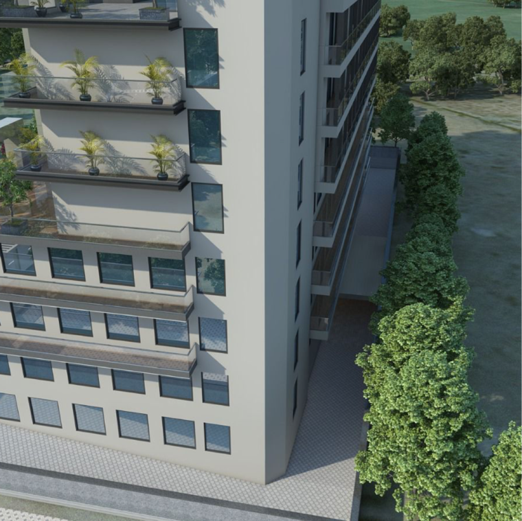 Exterior View, uniwest-hub Commercial Shop 418 Sq.Ft. In Gaur Yamuna City Greater Noida 8783619