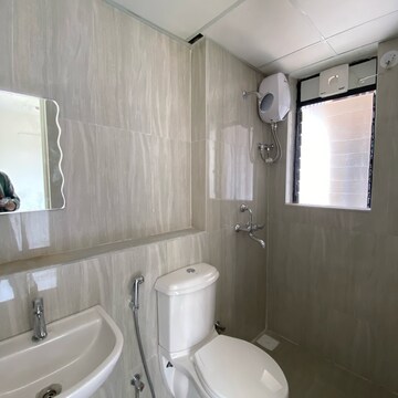 Bathroom in 2 BHK Apartment at Runwal Gardens Phase I, Kalyan Shilphata Road – for Rent