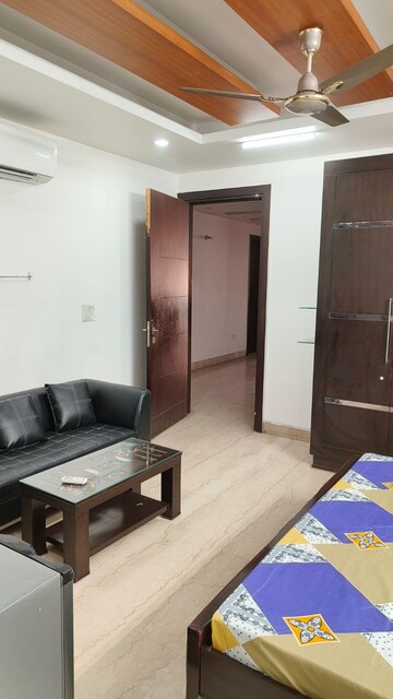 Living Room in 1 BHK Builder Floor at Subhash Nagar – for Rent