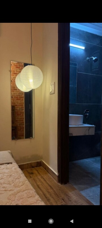 Bathroom in 1 BHK Builder Floor at Saket – for Rent