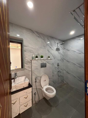Bathroom in 3 BHK Builder Floor at Saket – for Rent