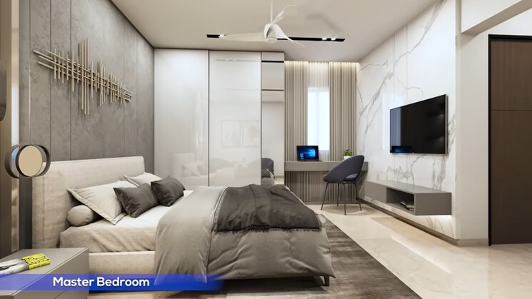 Bedroom, my-home-sayuk 2 Bedroom 1355 Sq.Ft. Apartment In Tellapur Hyderabad 8779371