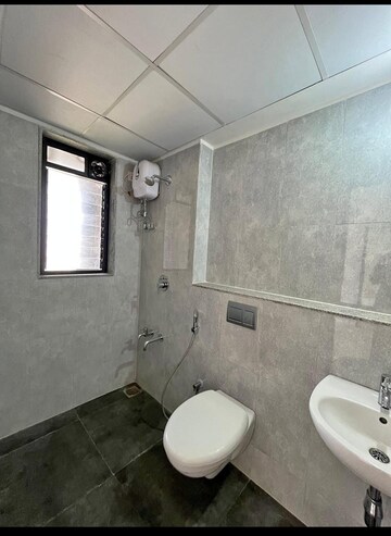Bathroom in 3 BHK Builder Floor at Swaminarayan City, Dombivli East – for Rent