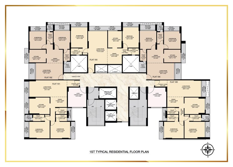 Floor Plan, swastik-emerald-horizons 2 Bedroom 768 Sq.Ft. Apartment In Cbd Belapur Sector 8a Navi Mumbai 8784344