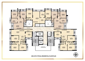 Floor Plan in 2 BHK Apartment at Swastik Emerald Horizons, Cbd Belapur Sector 8a – for Sale
