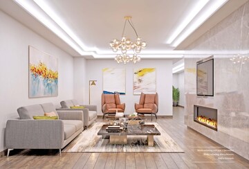 Living Room in 3 BHK Apartment at Hallmark Treasor, Narsingi – for Sale