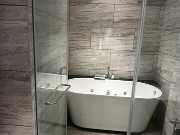 Bathroom in 4 BHK Apartment at Rustomjee Crown, Prabhadevi – for Rent