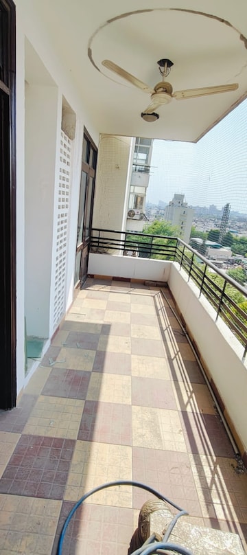 Balcony in 3 BHK Apartment at Abhinandan CGHS, Sector 51 – for Rent