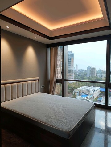 Bedroom in 3 BHK Apartment at Lodha Trump Tower, Worli – for Rent