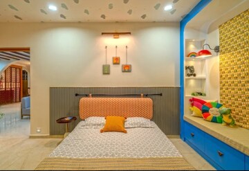 Bedroom in 2 BHK Apartment at Cybercity Rainbow Vistas Rock Gardens, Hi Tech City – for Rent