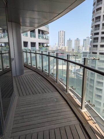 Balcony in 3 BHK Apartment at Lodha The World Towers World One Tier 2, Worli – for Rent