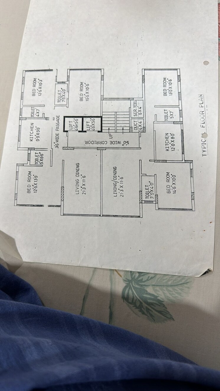 Floor Plan, heritage-apartments-bandra 3 Bedroom 1600 Sq.Ft. Apartment In Bandra West Mumbai 8784963