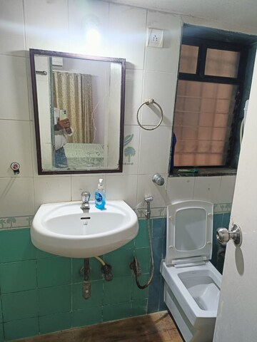 Bathroom in 2 BHK Apartment at Kores Nakshatra, Vartak Nagar – for Rent