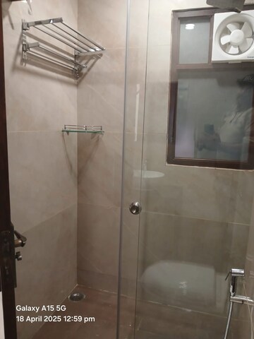 Bathroom in 3 BHK Builder Floor at Saket – for Rent