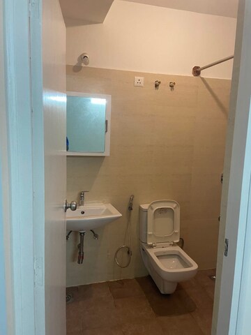 Bathroom in 3 BHK Apartment at DLF Westend Heights New Town, Akshayanagar – for Rent