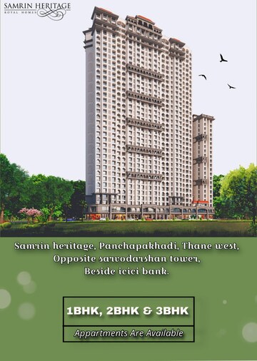 3 BHK Apartment – Exterior View View at Samrin Heritage, Panch Pakhadi - for Sale