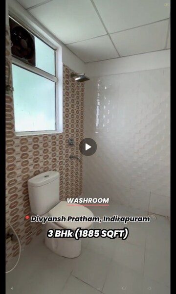 Bathroom in 3 BHK Apartment at Divyansh Pratham, Ahinsa Khand 2 – for Sale
