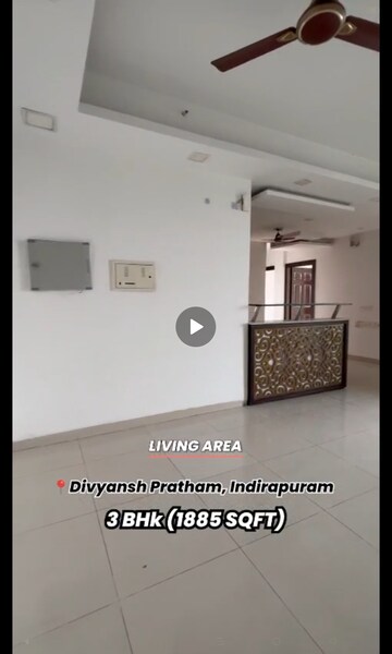 Floor Plan in 3 BHK Apartment at Divyansh Pratham, Ahinsa Khand 2 – for Sale