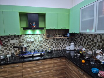 Kitchen in 2 BHK Apartment at Prestige Lakeside Habitat, Varthur – for Rent