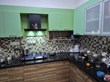 Kitchen in 2 BHK Apartment at Prestige Lakeside Habitat, Varthur – for Rent