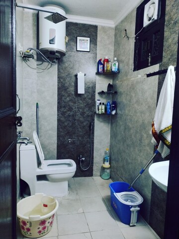 Bathroom in 3 BHK Builder Floor at Paryavaran Complex – for Rent