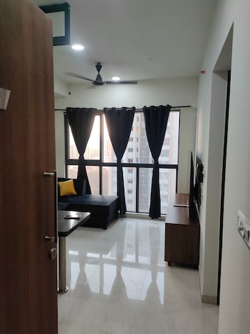 Master Bedroom in 1 BHK Apartment at Lodha Crown Quality Homes, Majiwada – for Rent