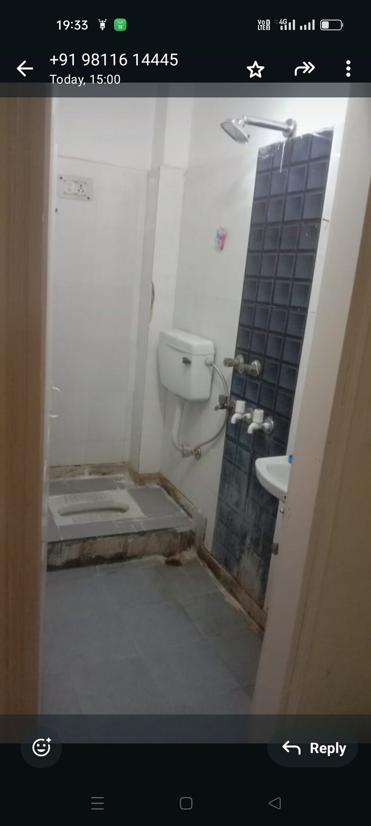 Bathroom, new ashok nagar 2 Bedroom 450 Sq.Ft. Builder Floor In New Ashok Nagar Delhi 8785465