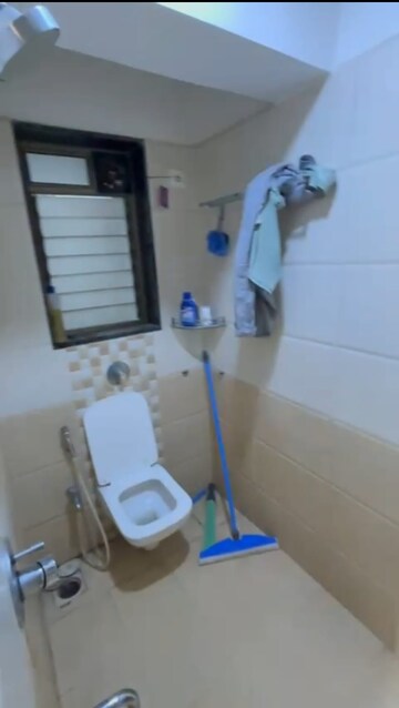 Bathroom in 1.5 BHK Apartment at Hiranandani Estate Crown, Ghodbunder Road – for Rent