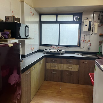 Kitchen in 1 BHK Apartment at Shah Complex 3, Sanpada Sector 1 – for Sale