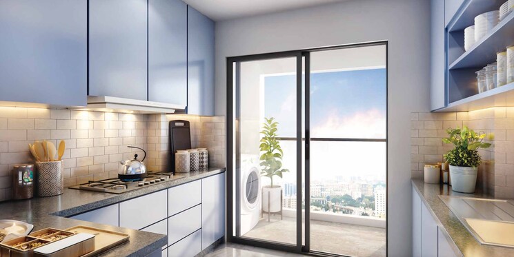 Kitchen, new town action area 1 3 Bedroom 1990 Sq.Ft. Apartment In New Town Action Area 1 Kolkata 8785631