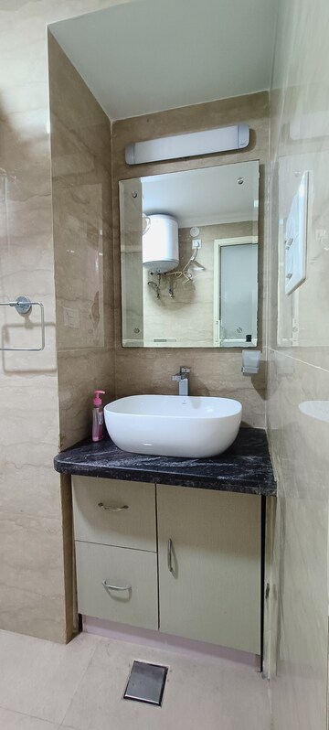 Bathroom in 3 BHK Apartment at DDA Rosewood Apartments, Vasant Kunj – for Rent