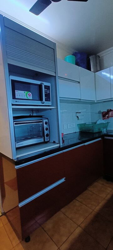 Kitchen in 3 BHK Apartment at DDA Rosewood Apartments, Vasant Kunj – for Rent