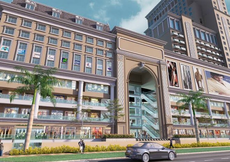 Exterior View, pks-town-central Commercial Office Space 990 Sq.Ft. In Sector 16b Greater Noida Greater Noida 8785831